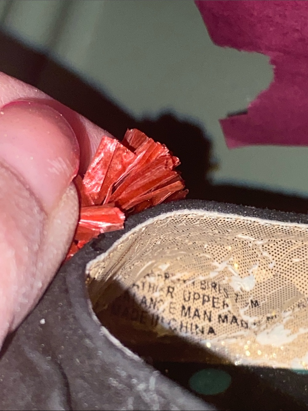 Poetic License All the Pretty Birds Fruit Salad Carved Wedge Sandals  7.5 *flaw - Picture 9 of 10